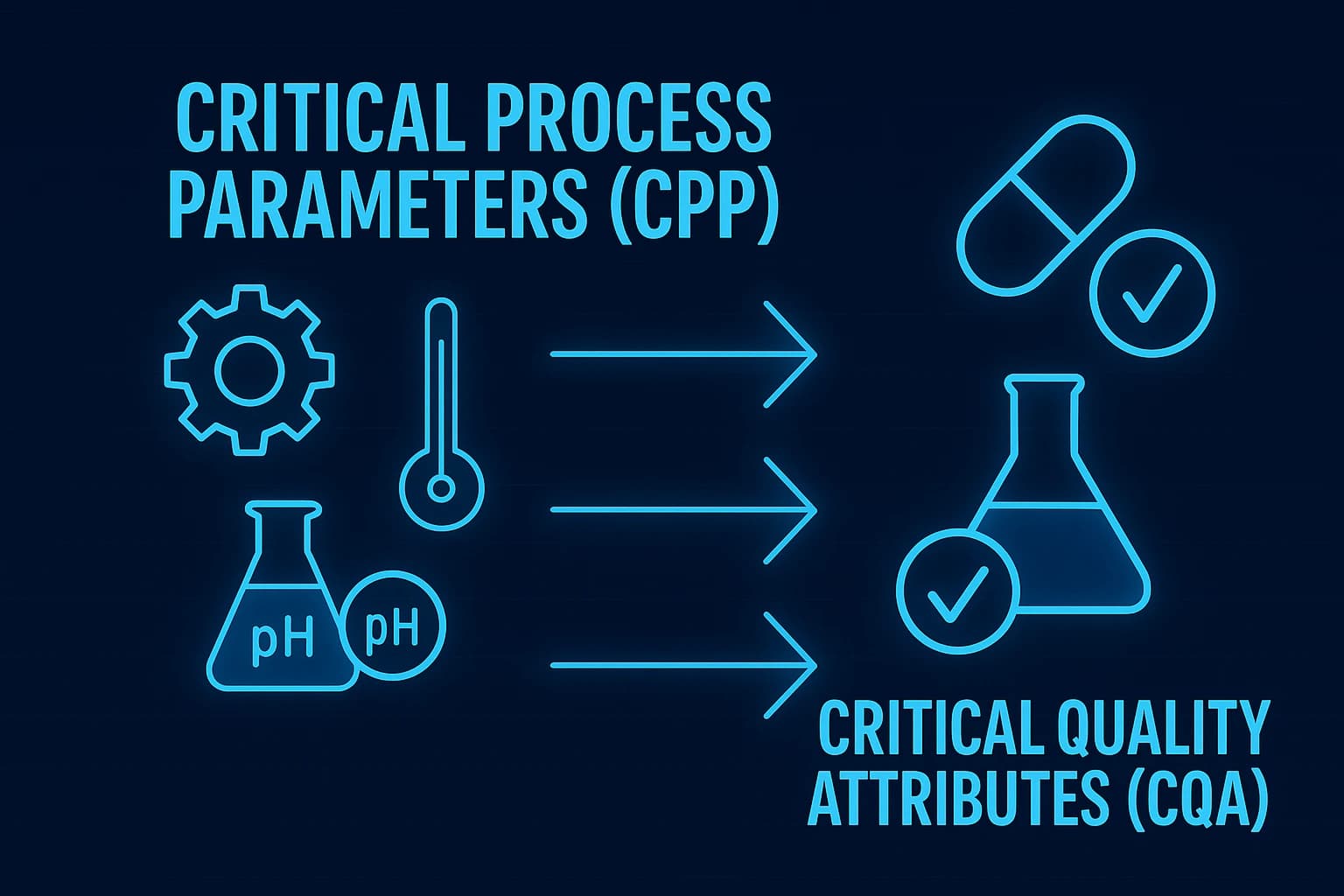 Understanding the Relationship Between Critical Process Parameters (CPP) and Critical Quality Attributes (CQA) in the Pharmaceutical Context